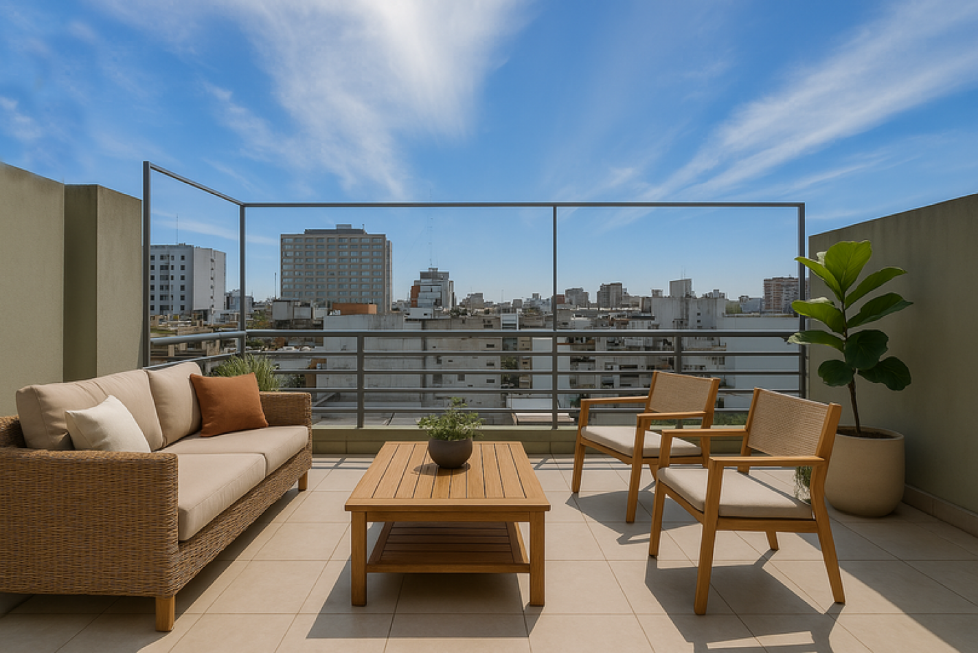 Semipiso con Super Balcon Terraza - Suite con Vestidor + Balcon - Toilette