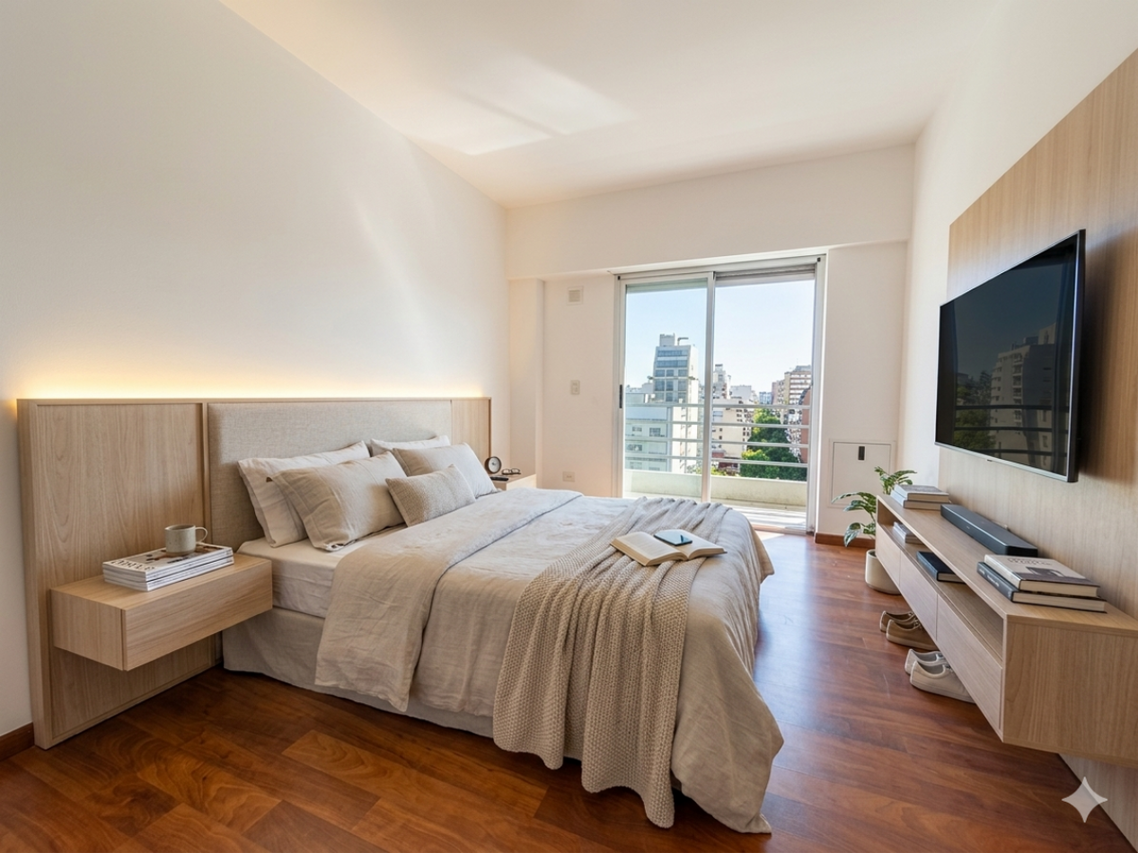 Semipiso con Balcon Aterrazado + Dormitorio con Segundo Balcon
