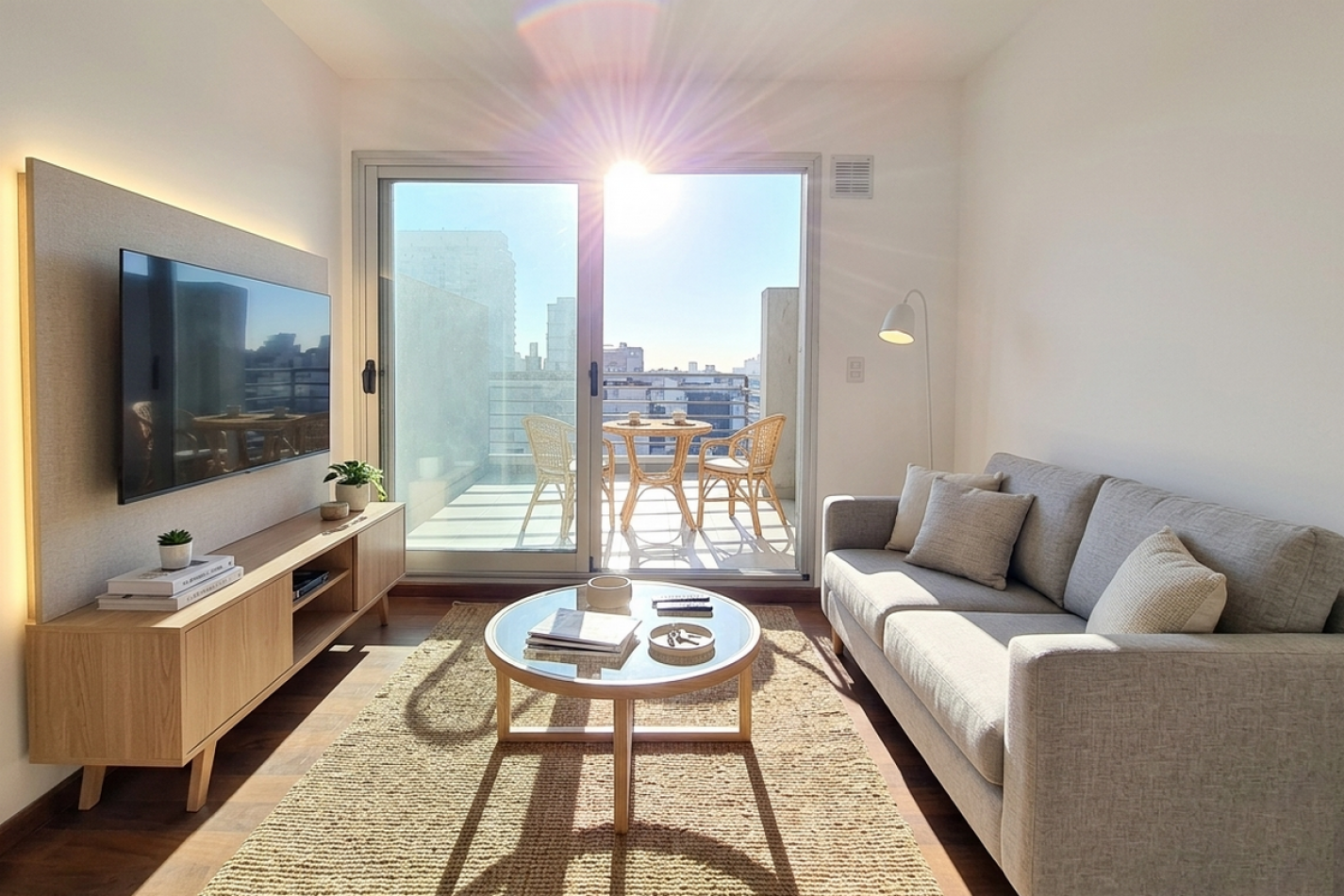 Semipiso con Balcon Aterrazado + Dormitorio con Segundo Balcon